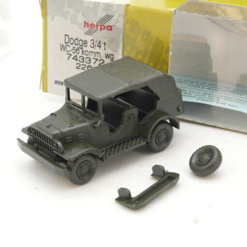 Herpa Minitanks 1:87 743372 Dodge 3/4 t WC 56 Komm. wg in OVP QR3049