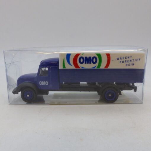 Hümmer 1:87 Werbemodell: Magirus Pritschen-LKW OMO,  in OVP EB6354