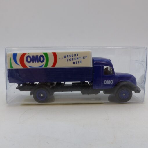 Hümmer 1:87 Werbemodell: Magirus Pritschen-LKW OMO,  in OVP EB6354 – Bild 3