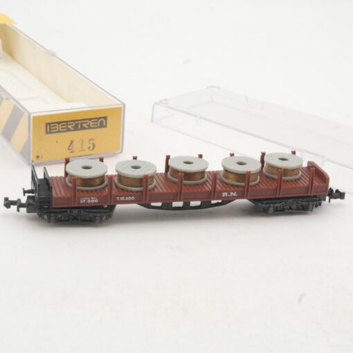 Ibertren N Rungenwagen mit Ladung in EVP RR4124