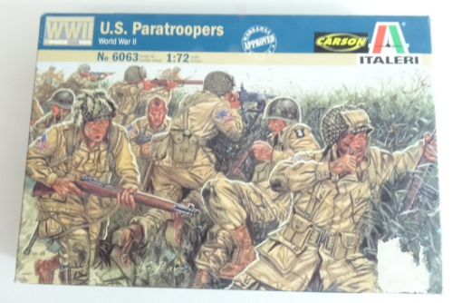 Italeri 1:72 No 6063 US Fallschirmjäger neuwertig in OVP QR5458