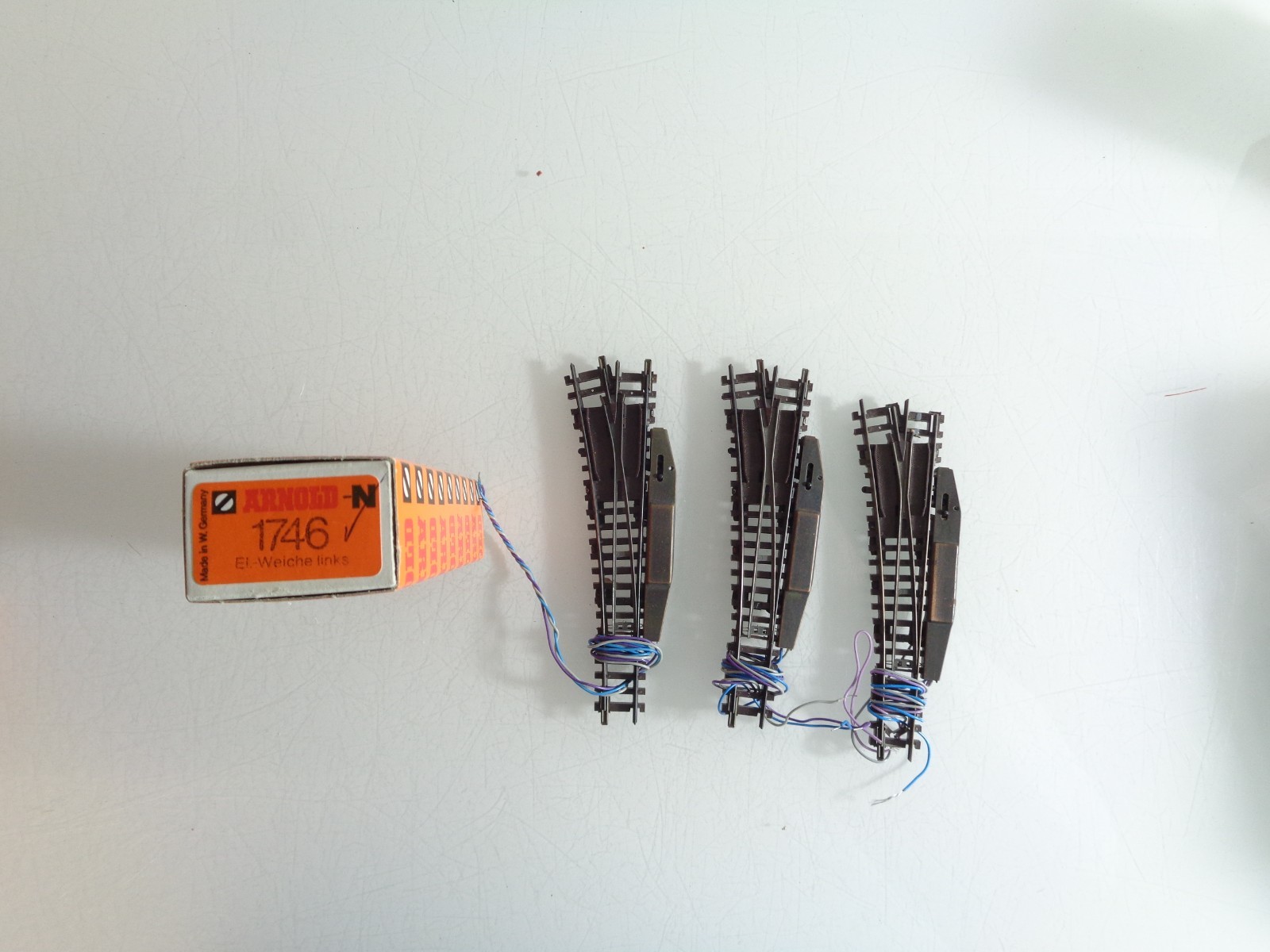 Konvolut Arnold Spur N 1746 Weiche li. 3St. s. Foto in OVP PK1803