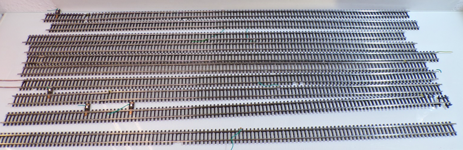 Konvolut Märklin H0 2105 K Gleis gerade Flexgleis 90cm 10 Stück s.Foto PK2977 o.