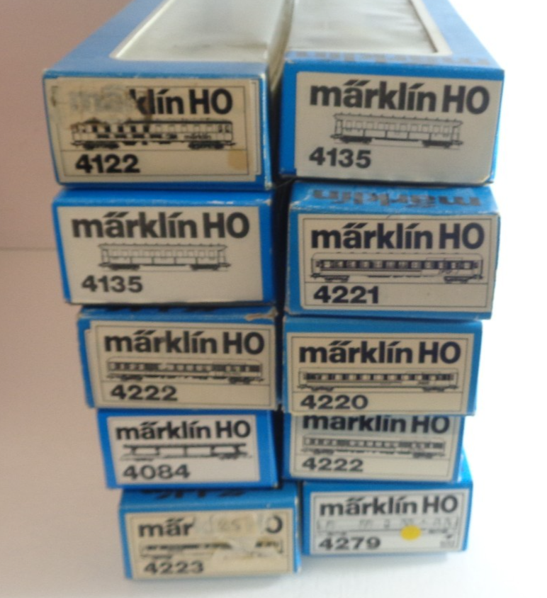 Konvolut Märklin H0 Leerverpackung 10 Stück siehe Foto PK1936