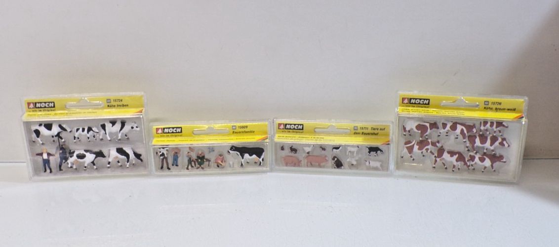 Konvolut Noch H0 Baiuernhof Figuren siehe Foto neuwertig in OVP PK3241