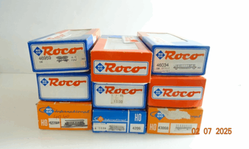 Konvolut Roco H0 Leerverpackung 9 Stück siehe Foto CK9252