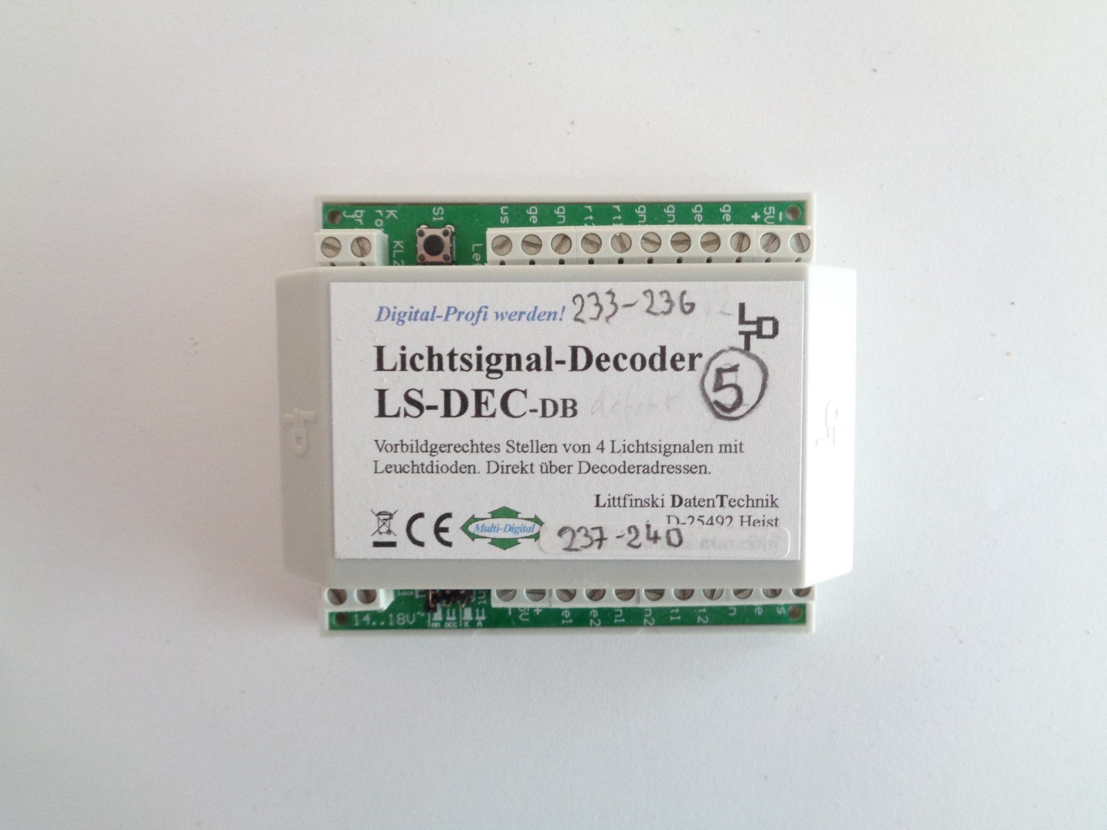 LDT LS-DEC-DB Lichtsignal-Decoder siehe Foto PK2850 o.