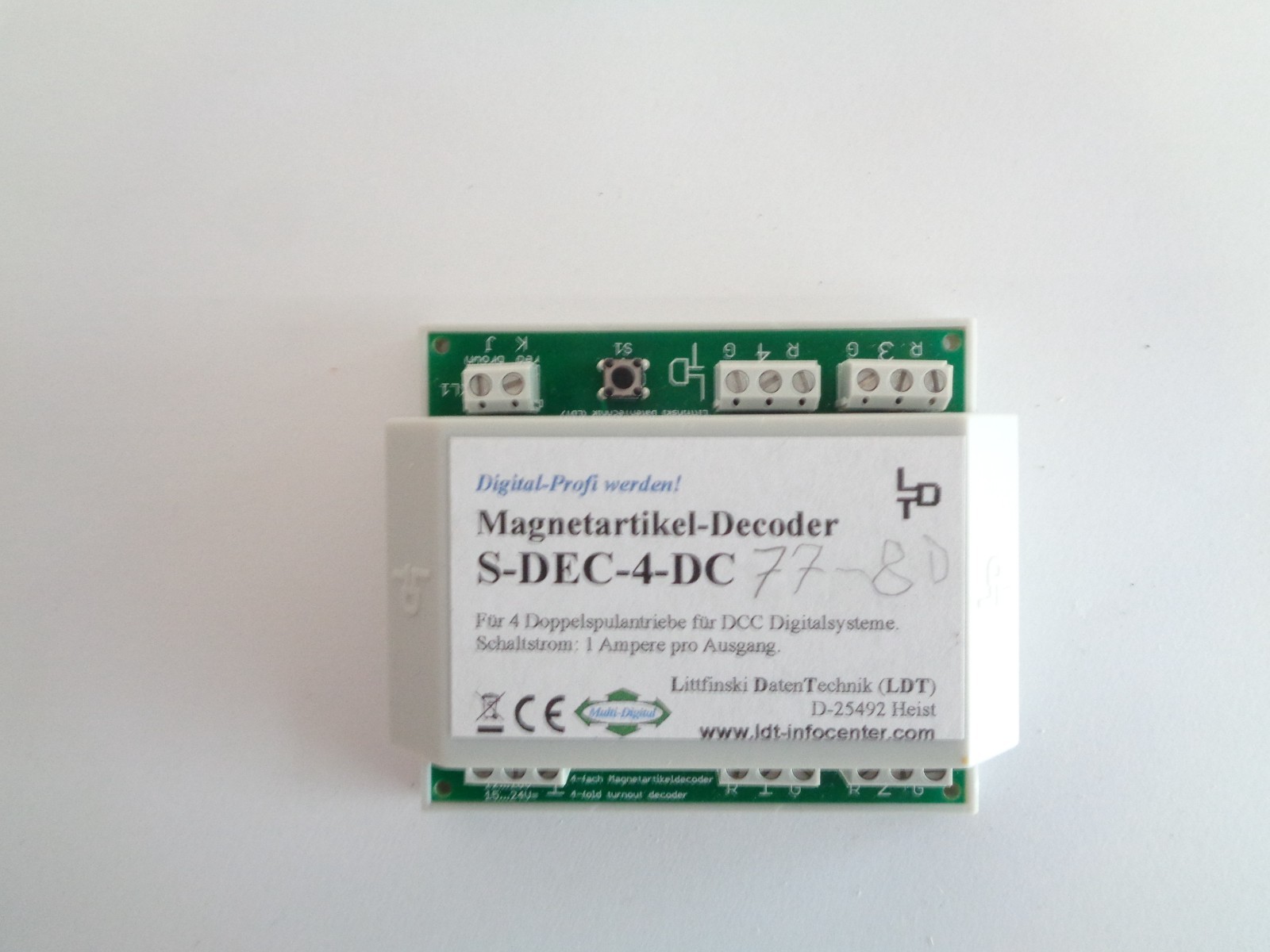 LDT S-DEC-4-DC Magnetartikel-Decoder mit Gehäuse siehe Foto PK2829 o.