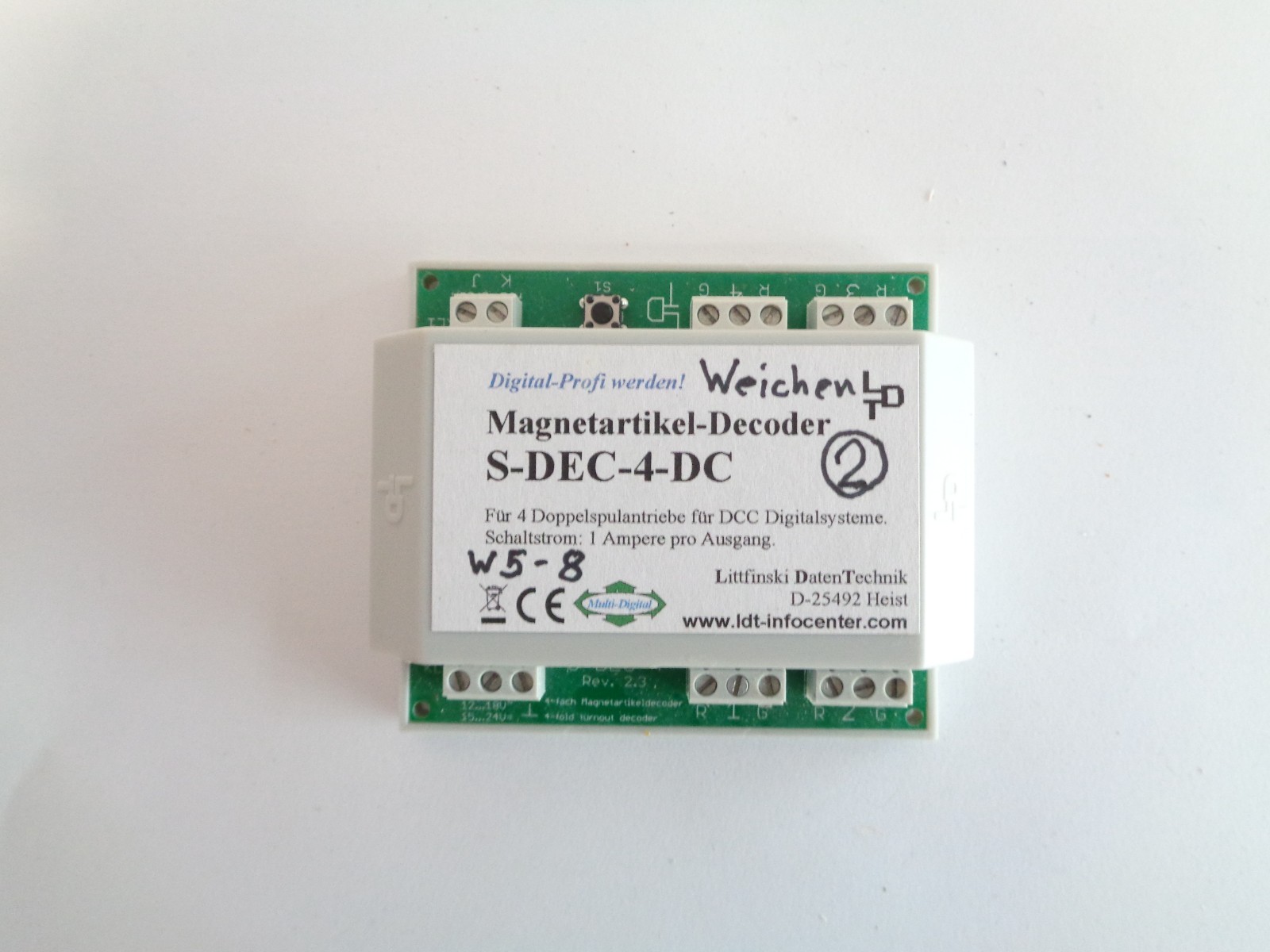 LDT S-DEC-4-DC Magnetartikel-Decoder mit Gehäuse siehe Foto PK2855 o.