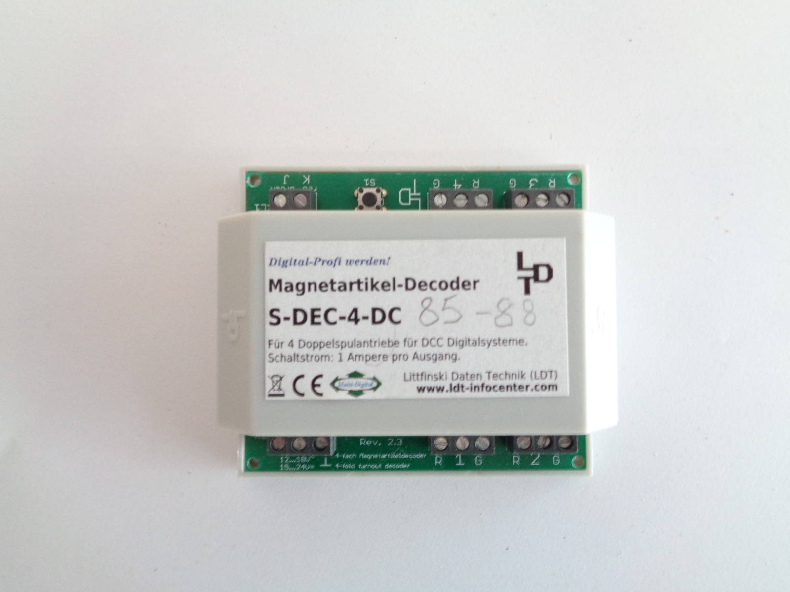LDT S-DEC-4-DC Schaltdecoder mit Gehäuse siehe Foto PK2847 o.