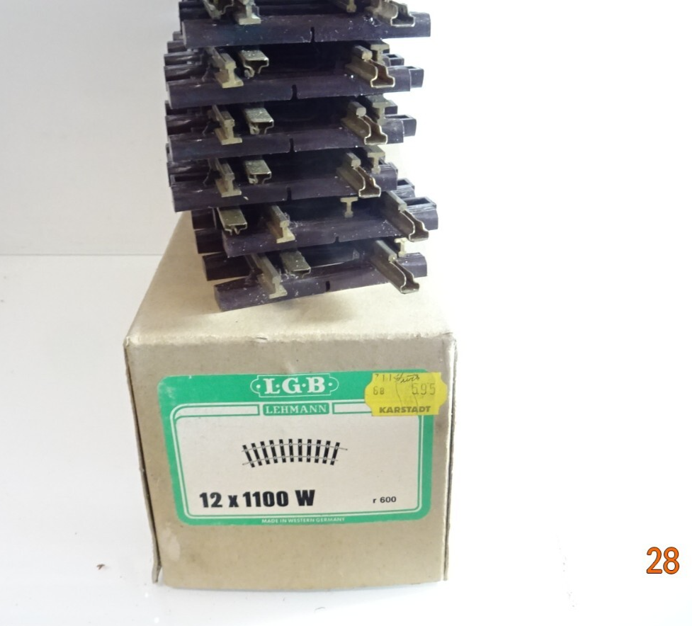 LGB Spur G 1100 Gleis gebogen R1 30° , 12Stück siehe Foto in OVP CK8572 – Bild 5