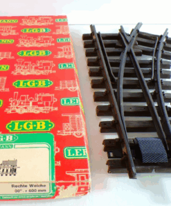 LGB Spur G 1200 1205 Weiche rechts mit Antrieb siehe Foto in OVP PK2309