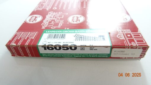 LGB Spur G 16150 Weiche rechts elektrisch R3 22,5° neuwertig in OVP CK8652 – Bild 3
