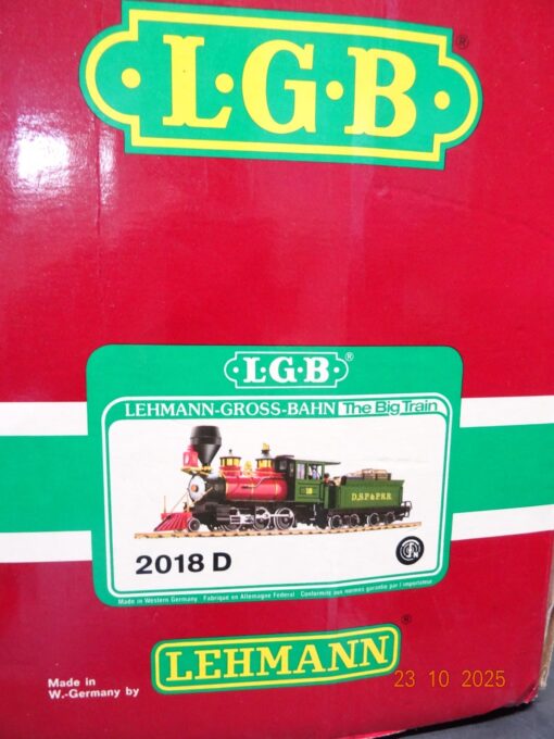 LGB Spur G 2018 D US Dampflok Mogul D.S.P. & P.R.R. in OVP JL3803 – Bild 7