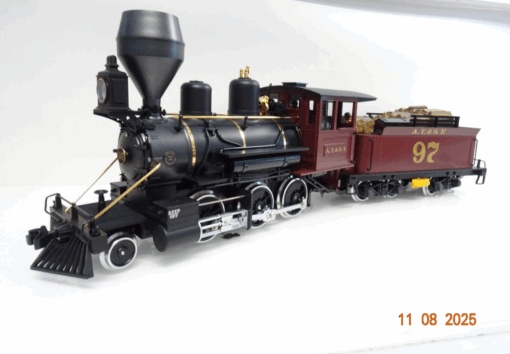 LGB Spur G 29192 US Dampflok Mogul A.T. & S.F. Digital Sound in OVP JL2235 – Bild 3