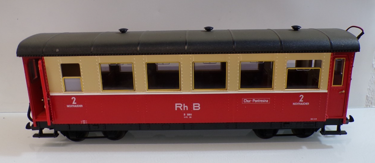 LGB Spur G 3064 Personenwagen der Rh B 2.Klasse siehe Foto in OVP PK2813