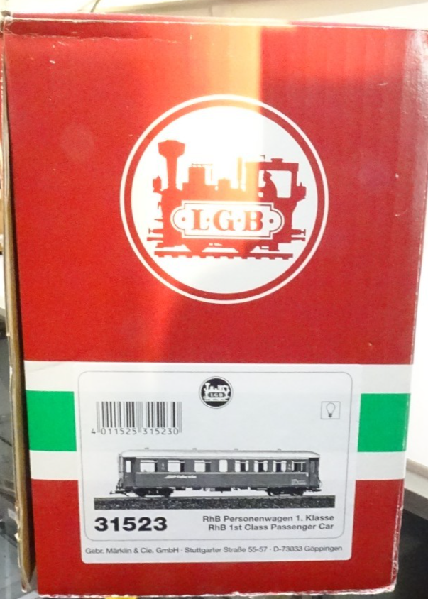LGB Spur G 31523 RhB Personenwagen 1 Klasse siehe Foto in OVP PK3019 – Bild 6