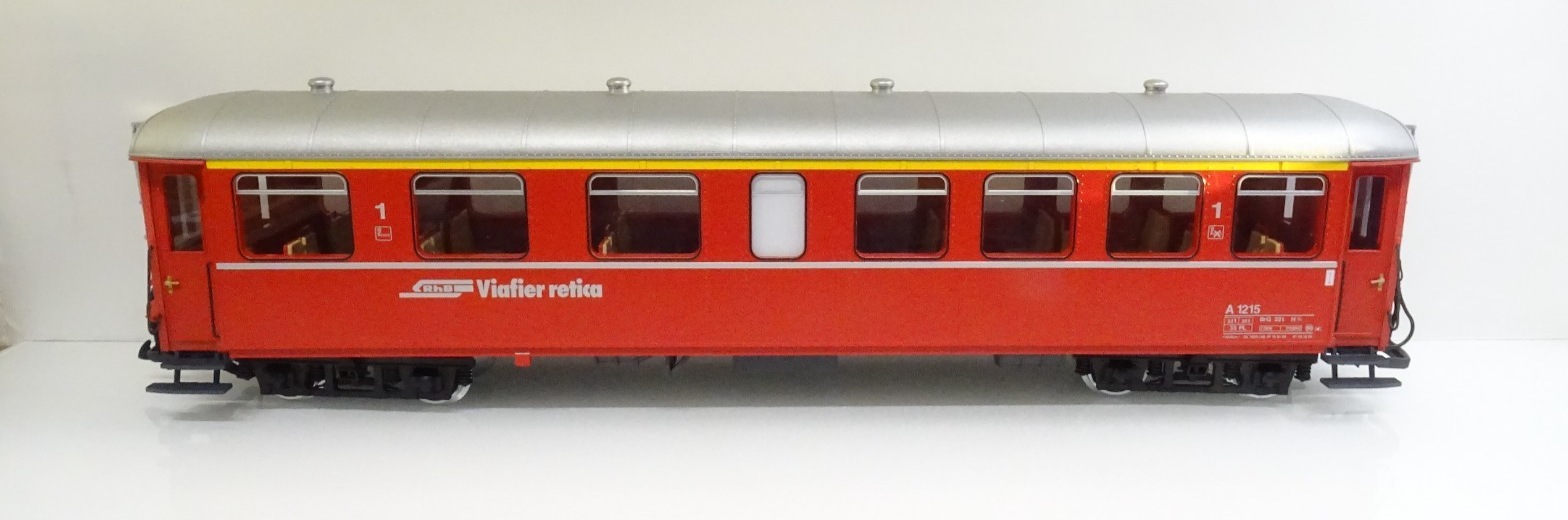 LGB Spur G 31523 RhB Personenwagen 1 Klasse siehe Foto in OVP PK3019