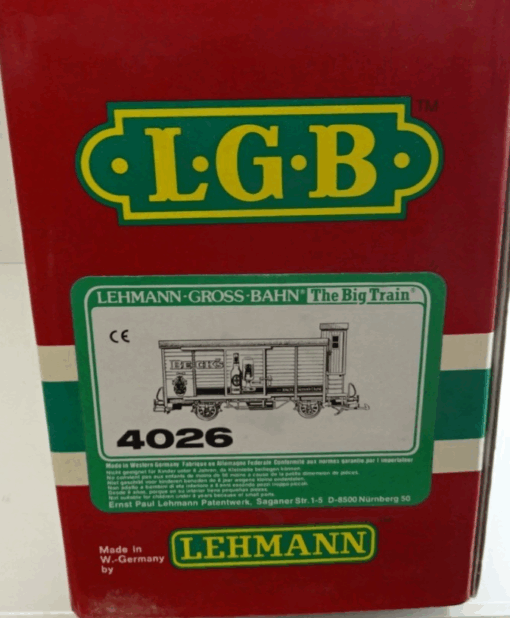 LGB Spur G 4026 Güterwagen Bierwagen "Becks" in OVP PK242 – Bild 6