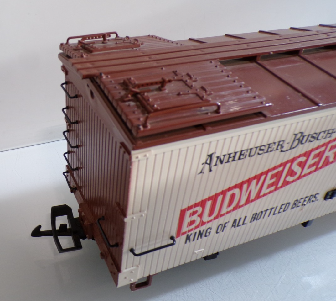 LGB Spur G 4070 Vierachsiger Kühlwagen "Budweiser" siehe Foto PK3249 o. – Bild 3