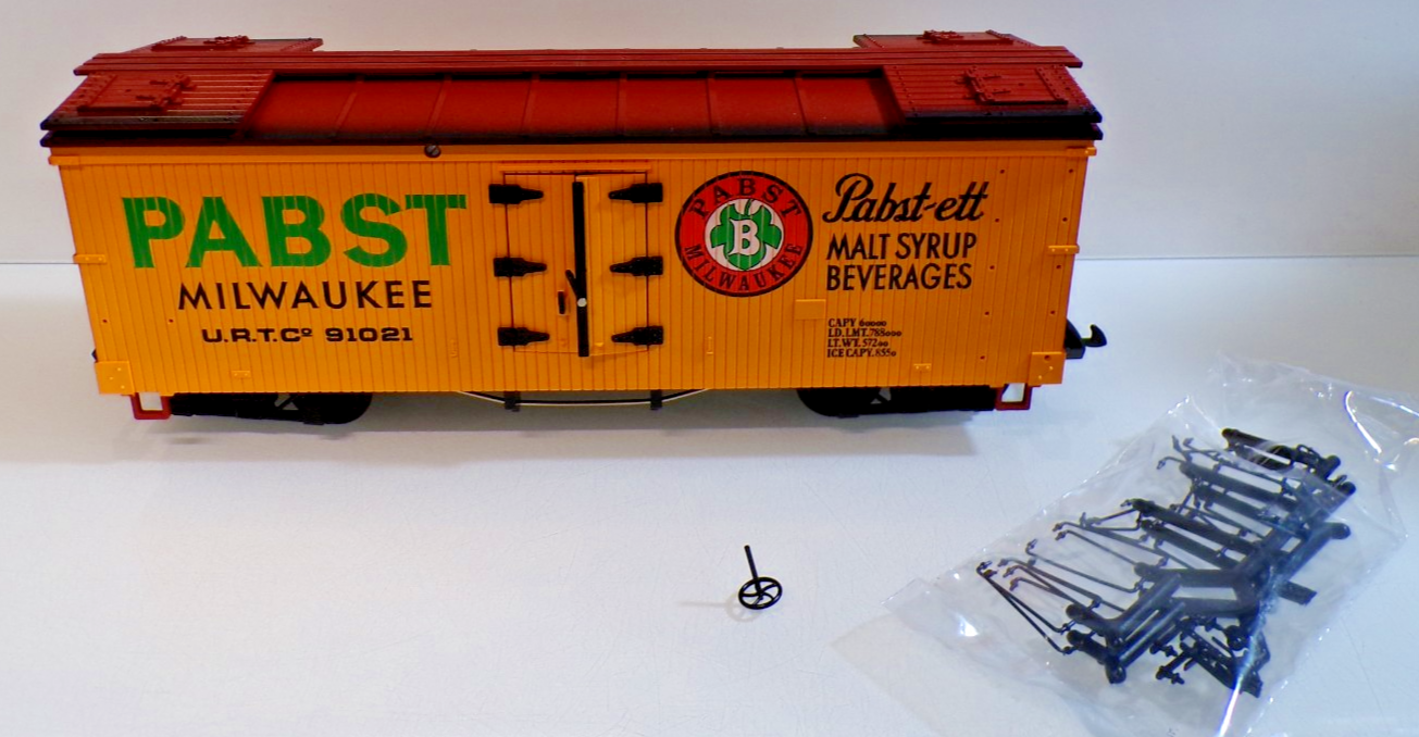 LGB Spur G 4074 US Kühlwagen U.R.T.C 91021 Pabst Milwaukee in OVP PK3251