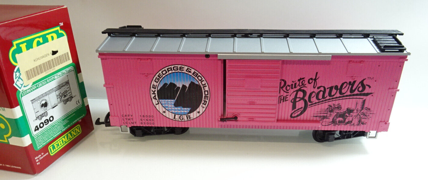 LGB Spur G 4090 US Güterwagen Lake George & Boulder neuwertig in OVP AR6412