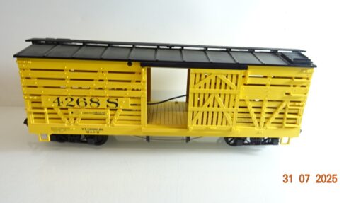 LGB Spur G 4268 2 Viehtransportwagen mit Sound in OVP PK194