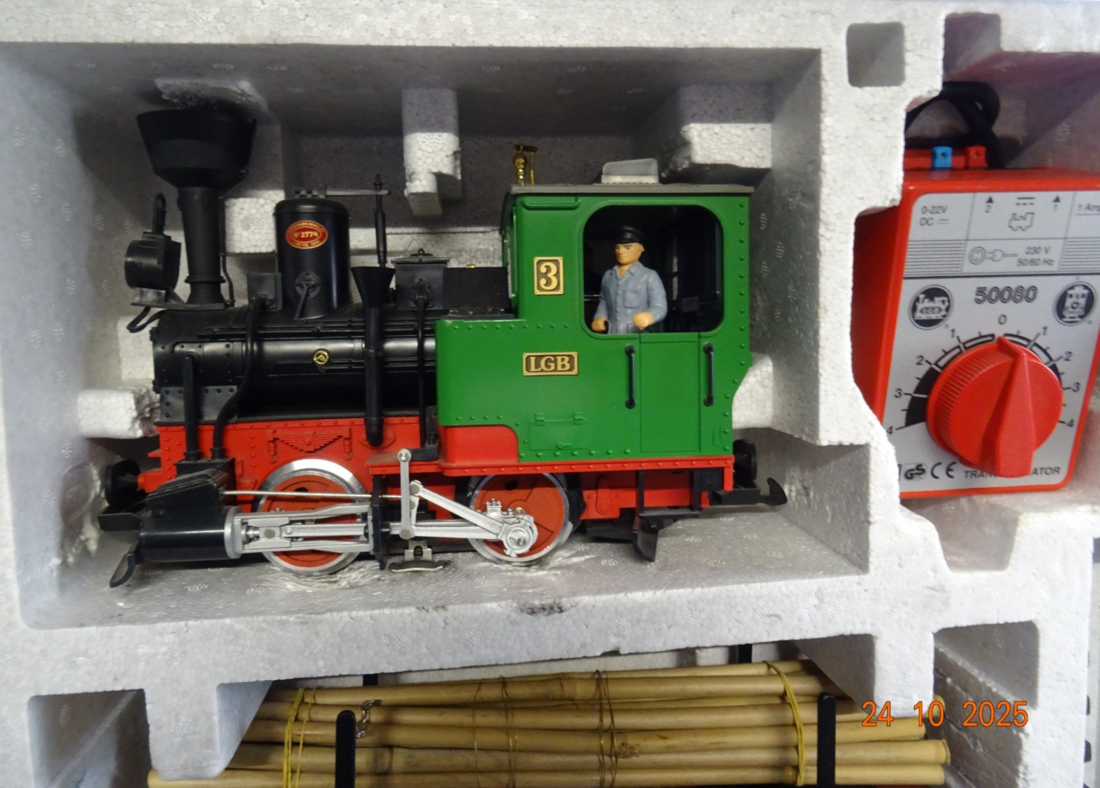 LGB Spur G 71968 Startpackung mit Güterzug und Trafo in OVP JL3825 – Bild 3