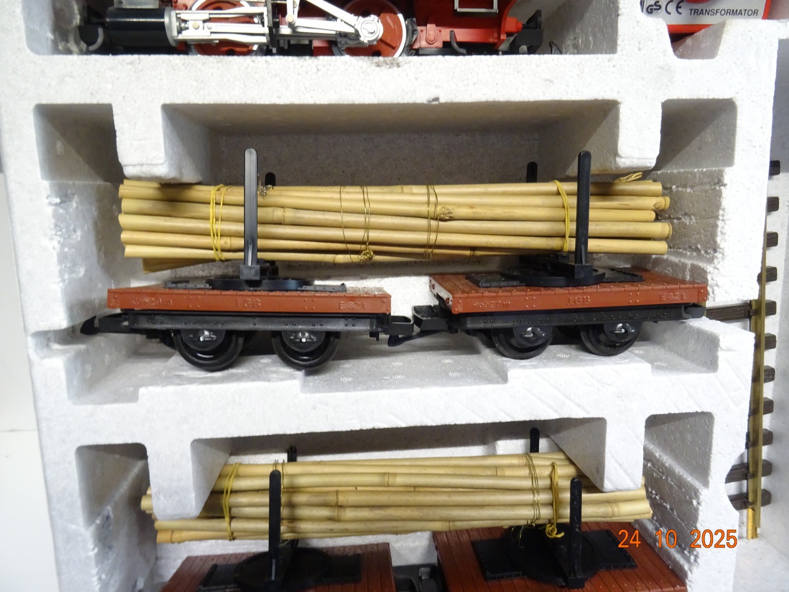 LGB Spur G 71968 Startpackung mit Güterzug und Trafo in OVP JL3825 – Bild 4