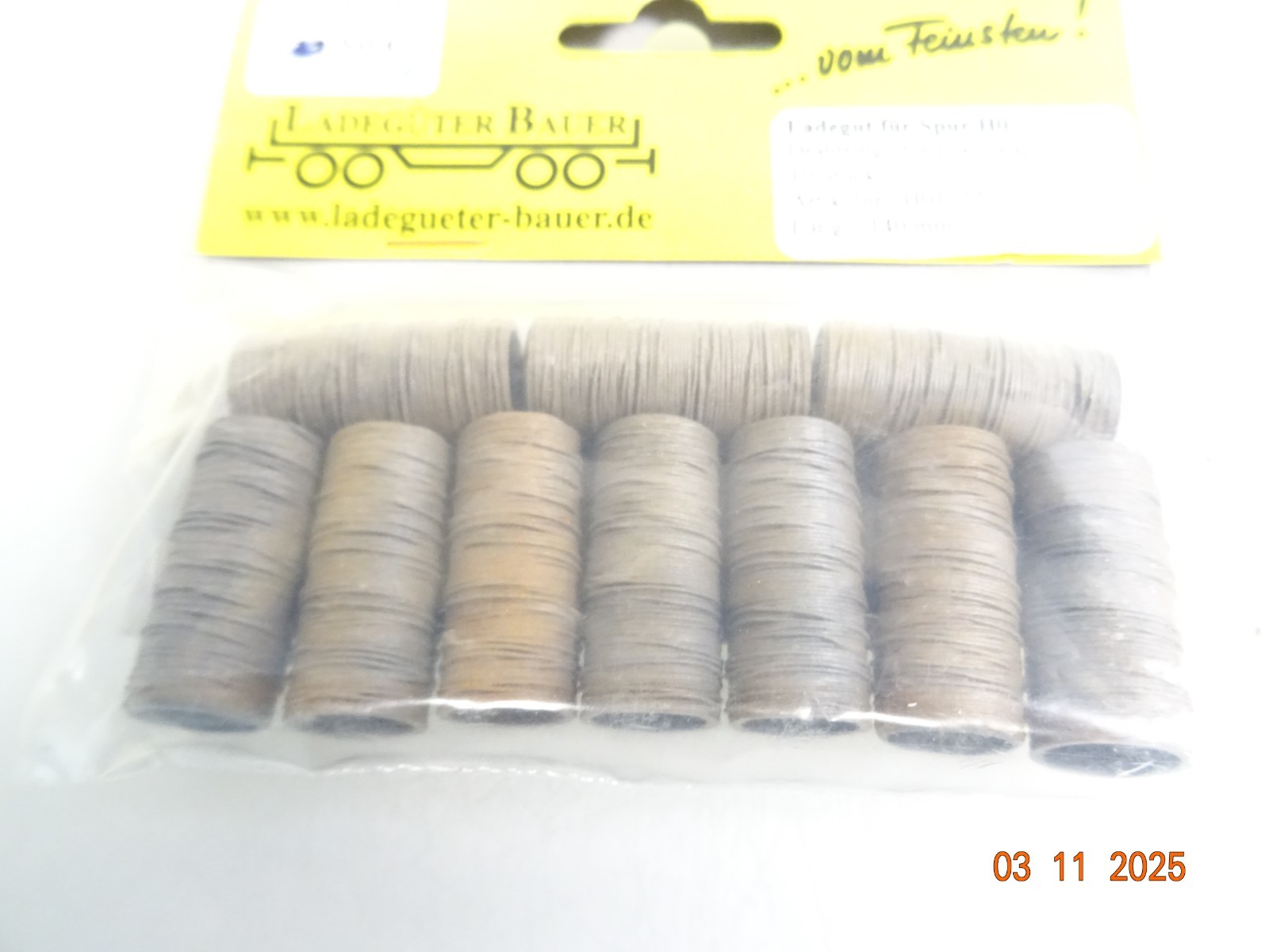 Ladegüter Bauer H0 Drahtringe für Flachwagen 1077 140 mm in OVP RR4303 – Bild 3