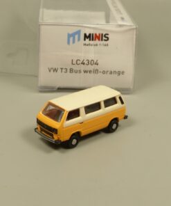 Lemke Minis 1:160 LC4304 VW T3 Bus weiß-orange in OVP EX6190