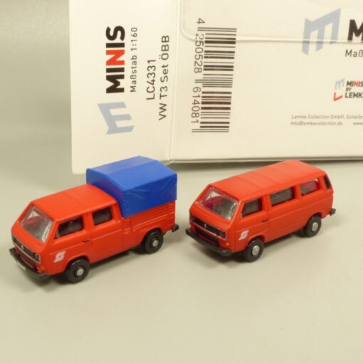 Lemke Minis 1:160 LC4331 VW T3 Set ÖBB in OVP EX6172