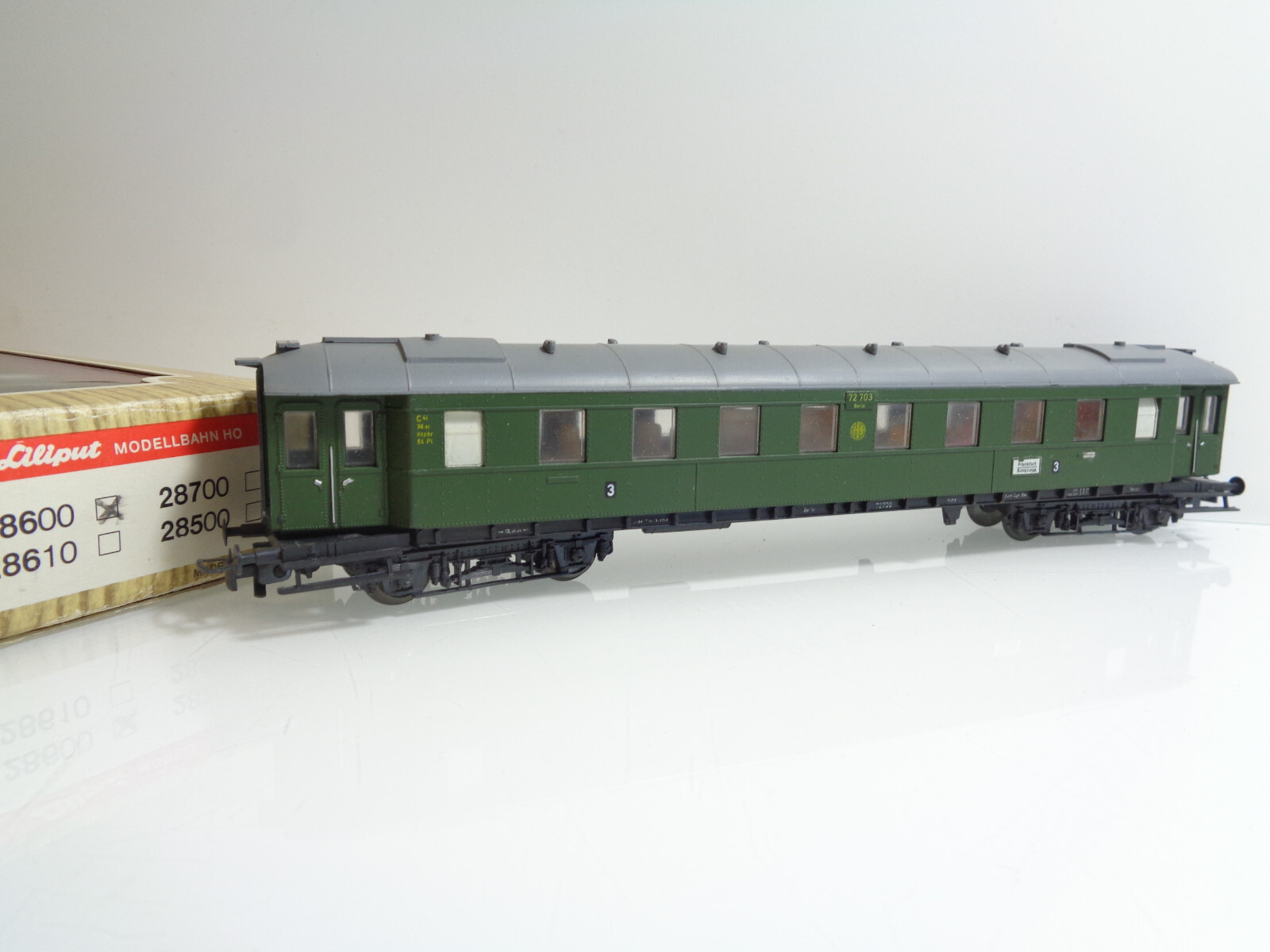 Liliput H0 28600 Personenwagen 3.Kl. der DR in OVP JD1449