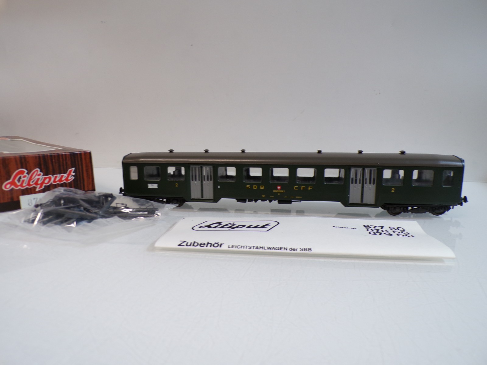Liliput H0 87650 Personenwagen 2.Kl. der SBB in OVP BH2049