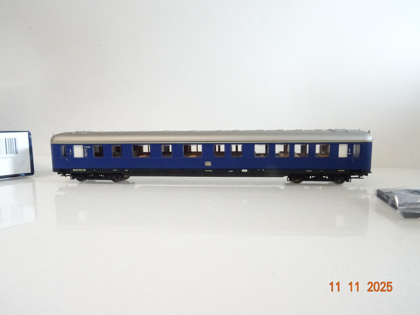 Liliput H0 L383011 Salonwagen blau 1. Kl. der DB in OVP BH1073 – Bild 3
