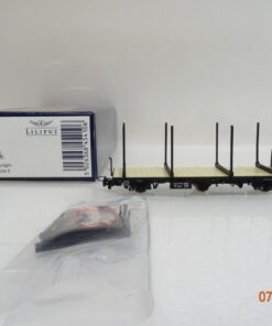 Liliput H0e L245410 Flachwagen mit Stahlrungen in OVP BH402