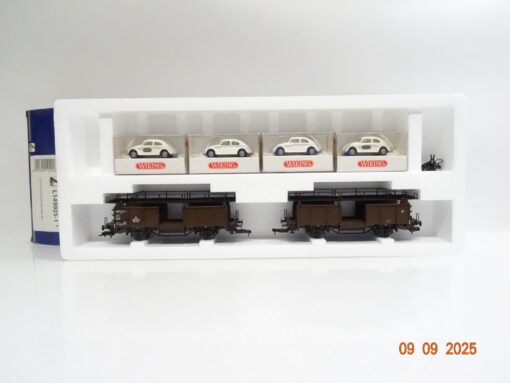 Lima H0 149925-1 Autotransportwagen-Set der DB mit VW Käfer in OVP JL2895