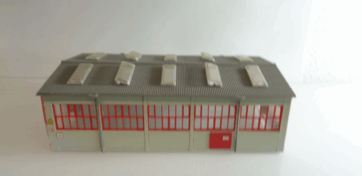 Lokschuppen H0 dreiständig aus Anlagenrückbau siehe Foto PK1688 o. – Bild 4