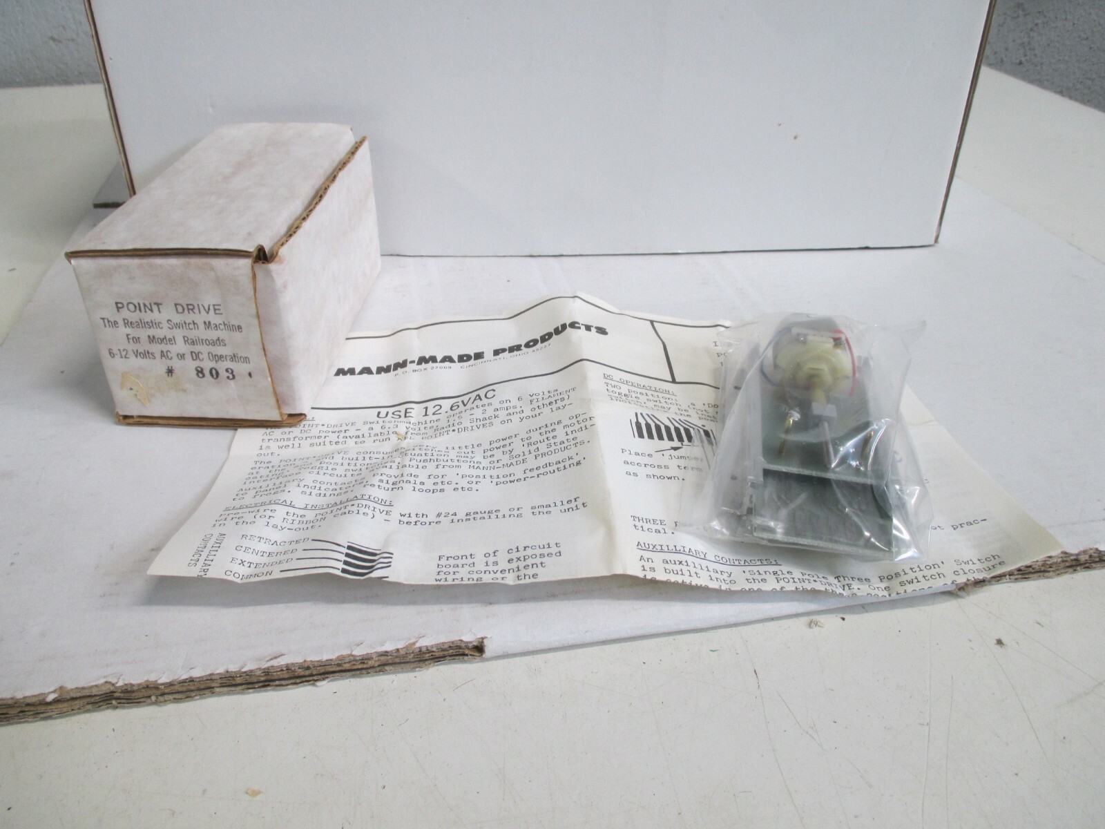 MANN-MADE H0 803 Weichenantriebsweichen m.OVP WZ3290