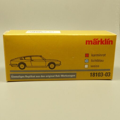 Märklin 1:43 18103-03 Audi 100 Coupé lichtblau in OVP EX3820 – Bild 4