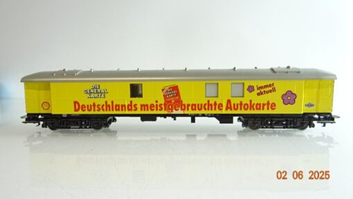 Märklin 4121 H0 Werbewagen Shell Die General Karte der DB in OVP PR8170 – Bild 3