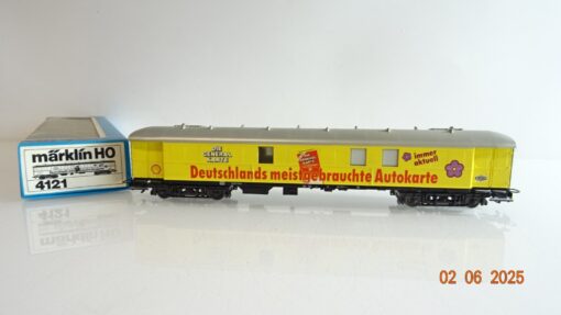 Märklin 4121 H0 Werbewagen Shell Die General Karte der DB in OVP PR8170