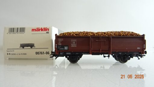 Märklin H0 00761-06 Hochbordwagen mit Ladung der DB in OVP PR7917