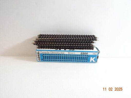 Märklin H0 2200 K Gleis gerade 10Stück in OVP siehe Foto CK5897