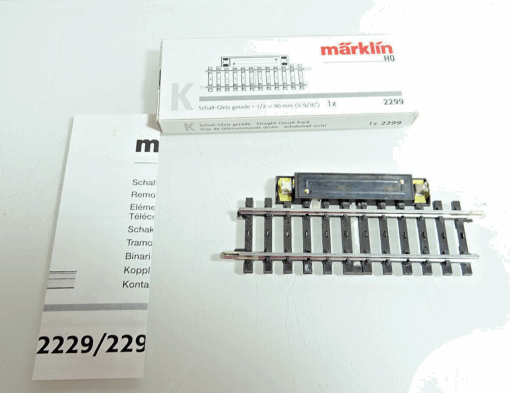 Märklin H0 2299 K Gleis Schalt Gleis gerade 1/2=90mm in OVP CK1567