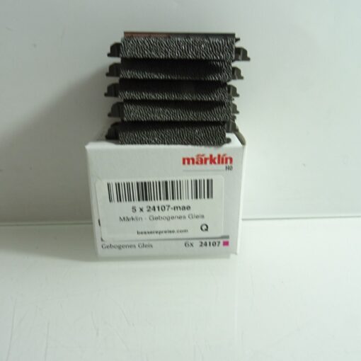 Märklin H0 24107 5 x gebogenes Gleis R1 360mm 7,5° siehe Foto in OVP CK7215