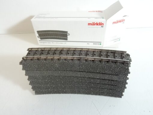 Märklin H0 24215 C Gleis Gleise gebogenen R2=437,5 mm 6 Stück in OVP QR7113