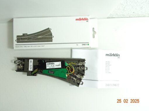 Märklin H0 24611 Weiche links mit Antrieb u. Decoder siehe Foto in OVP CK6280 – Bild 3