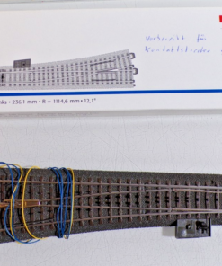 Märklin H0 24711 schlanke Weiche links mit Antrieb siehe Foto in OVP PK3166