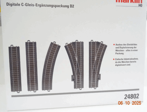Märklin H0 24802 Digitale C-Gleis Ergänzungspackung D2 in OVP JL3364